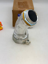 Load image into Gallery viewer, Eaton Crouse-Hinds LT25045G 45Deg Liquidtight Connect w/ Ground Lug, 2-1/2&quot; (New)