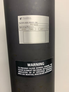 Donaldson P574222 In-Line Hydraulic Filter Assembly w/ 51 psi Bypass Valve, 150 gpm (No Box)